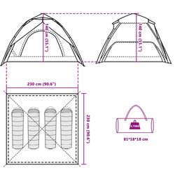 Палатка VidaXL 4004182 (Blue) Thumb