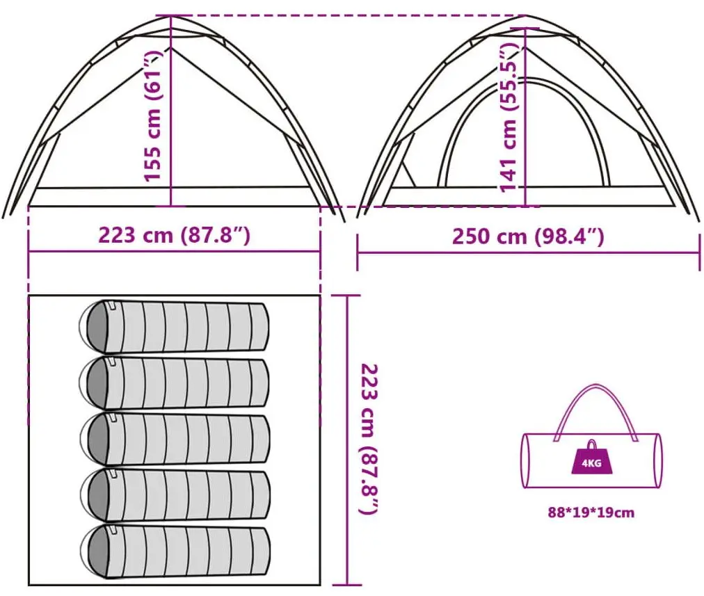 Cort VidaXL 4004185 (Green)