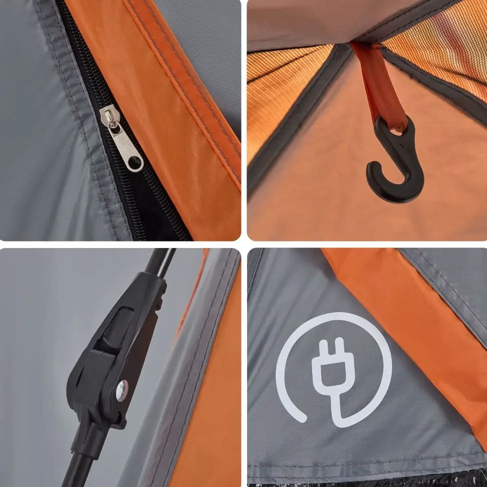 Cort VidaXL 4004195 (Grey/Orange)