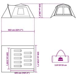 Cort VidaXL 4004214 (Grey/Blue) Thumb