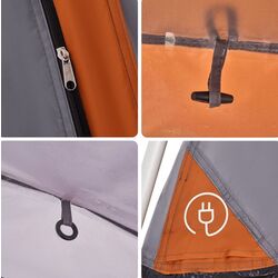 Cort VidaXL 4004215 (Grey/Orange) Thumb