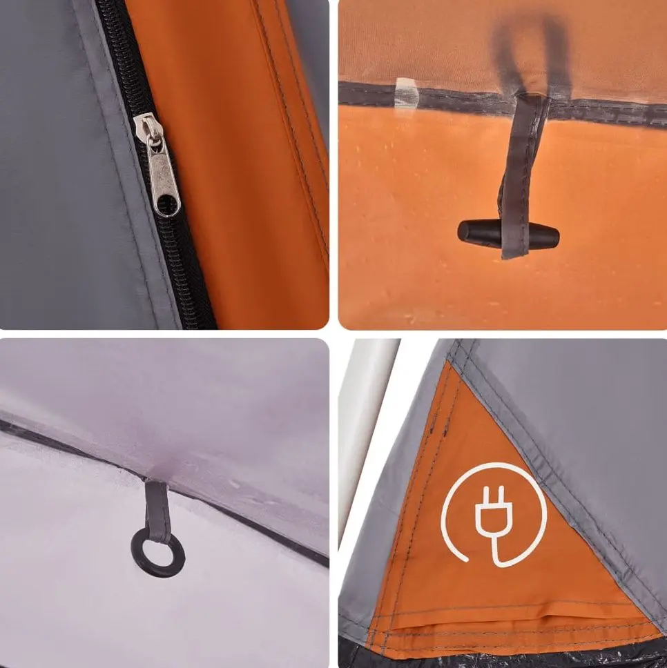 Cort VidaXL 4004215 (Grey/Orange)