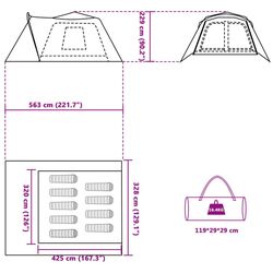 Cort VidaXL 4004215 (Grey/Orange) Thumb