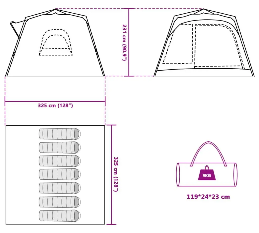 Cort VidaXL 4004217 (Blue)