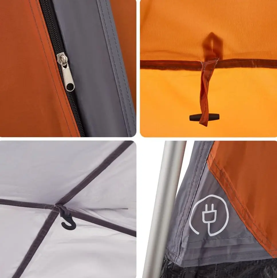 Cort VidaXL 4004218 (Grey/Orange)