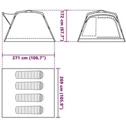 Cort VidaXL 4004221 (Grey/Orange) Thumb