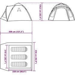 Палатка VidaXL 4004223 (Blue/Grey) Thumb