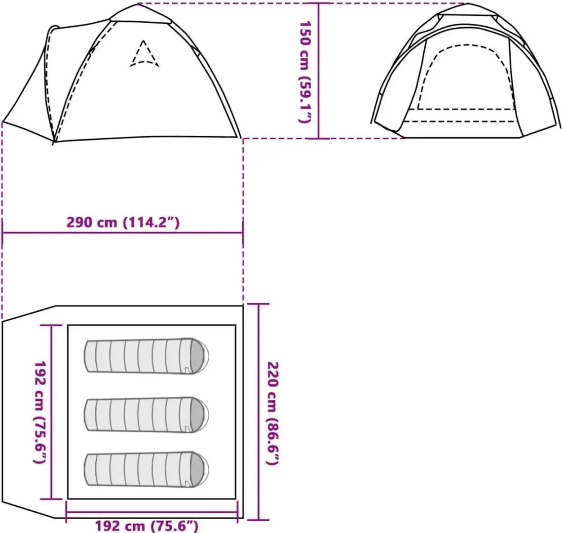 Cort VidaXL 4004227 (Blue/Grey)