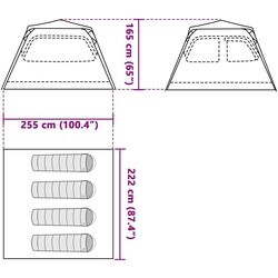 Cort VidaXL 4004232 (Orange/Grey) Thumb