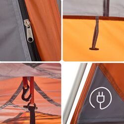 Палатка VidaXL 4004241 (Grey/Orange) Thumb