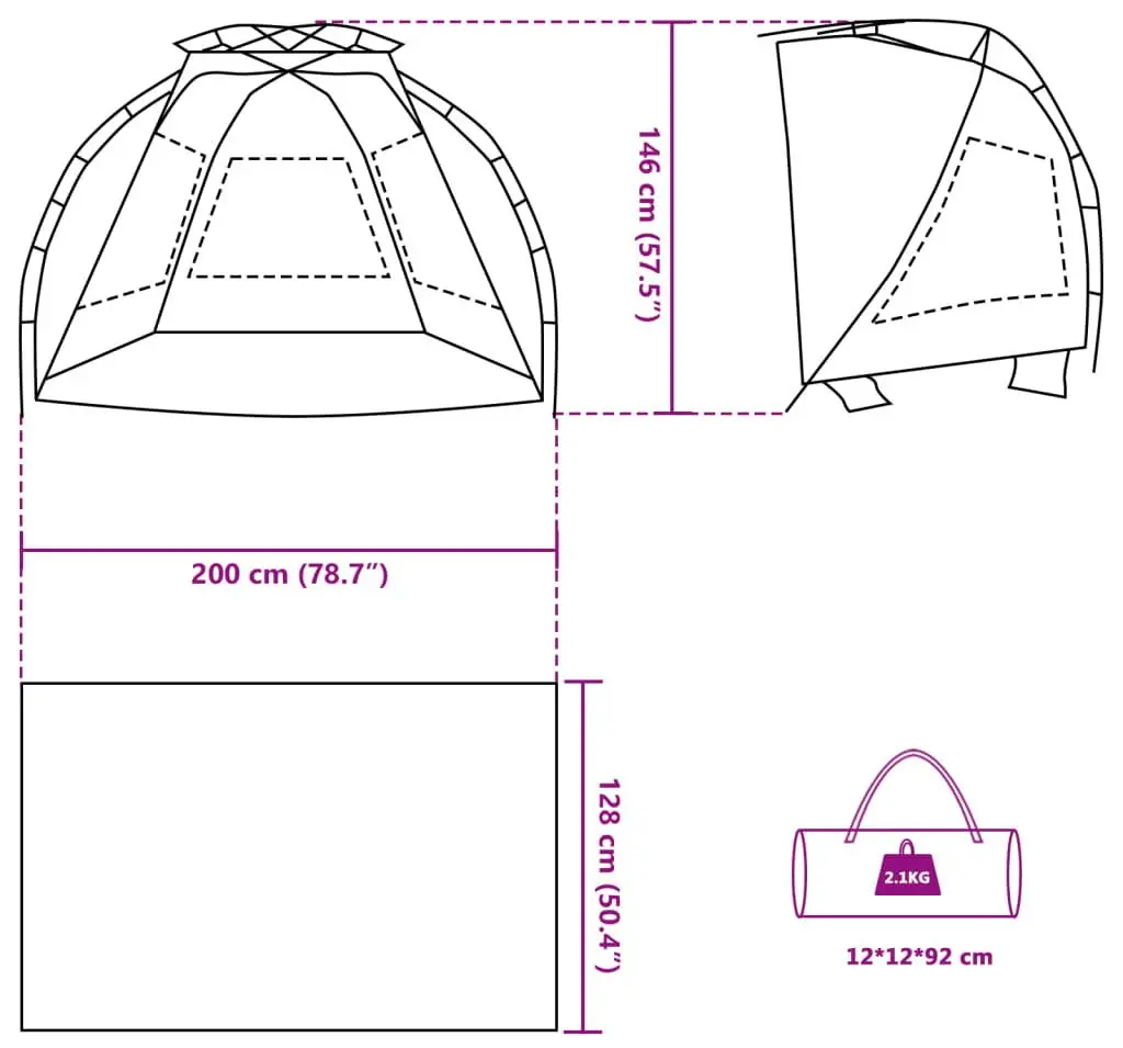 Cort VidaXL 4005291 (Turquoise)