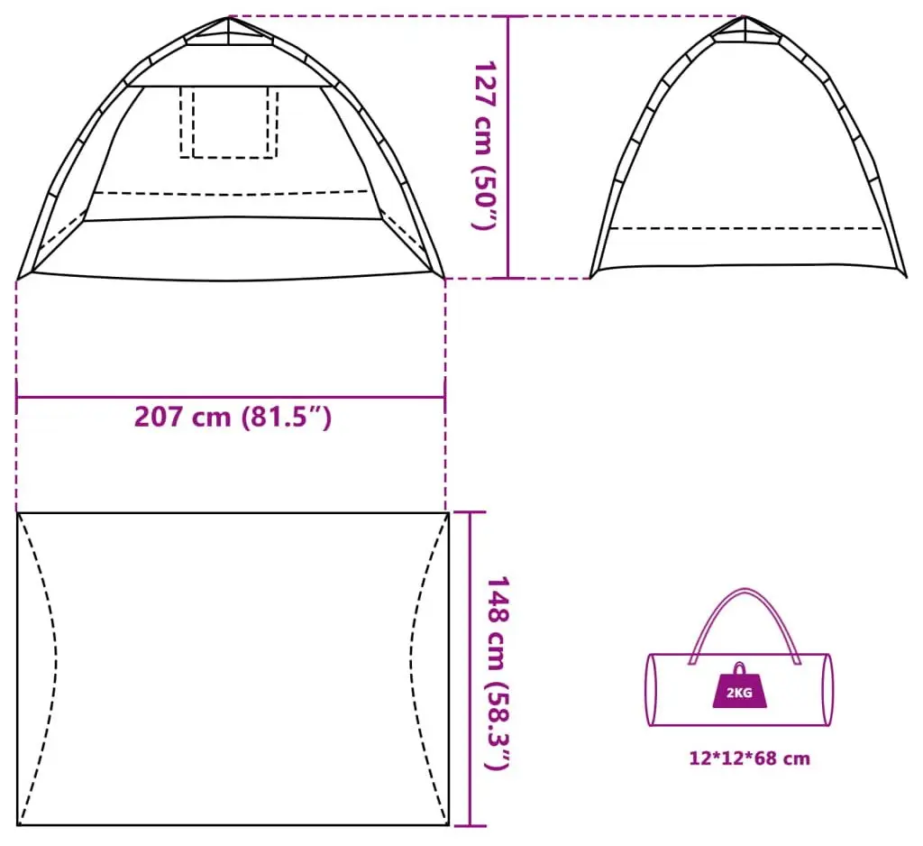 Cort VidaXL 4005296 (Azure Blue)