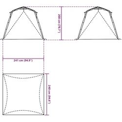 Cort VidaXL 4005306 (Green/Grey) Thumb