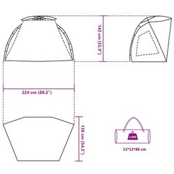 Cort VidaXL 4005309 (Turquoise) Thumb