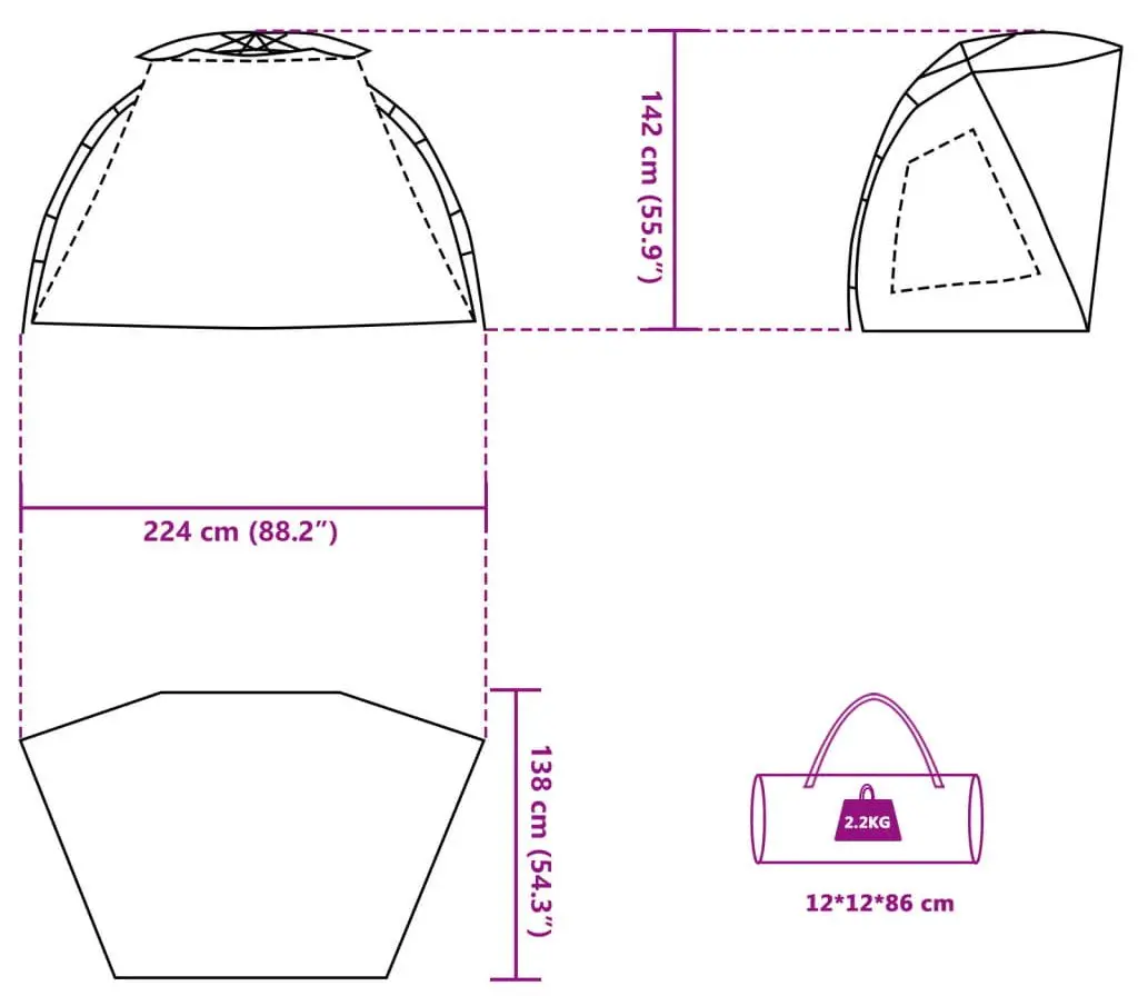 Cort VidaXL 4005309 (Turquoise)