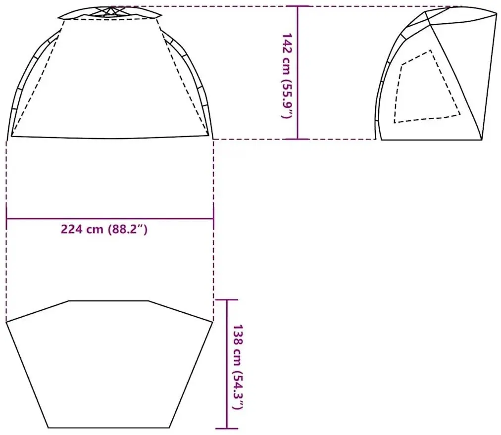 Cort VidaXL 4005310 (Grey)