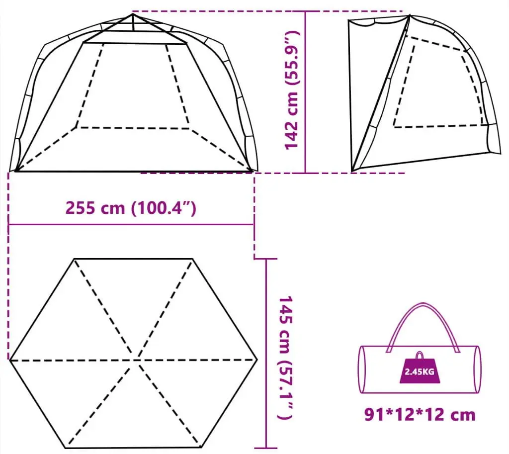 Cort VidaXL 4005313 (Grey)