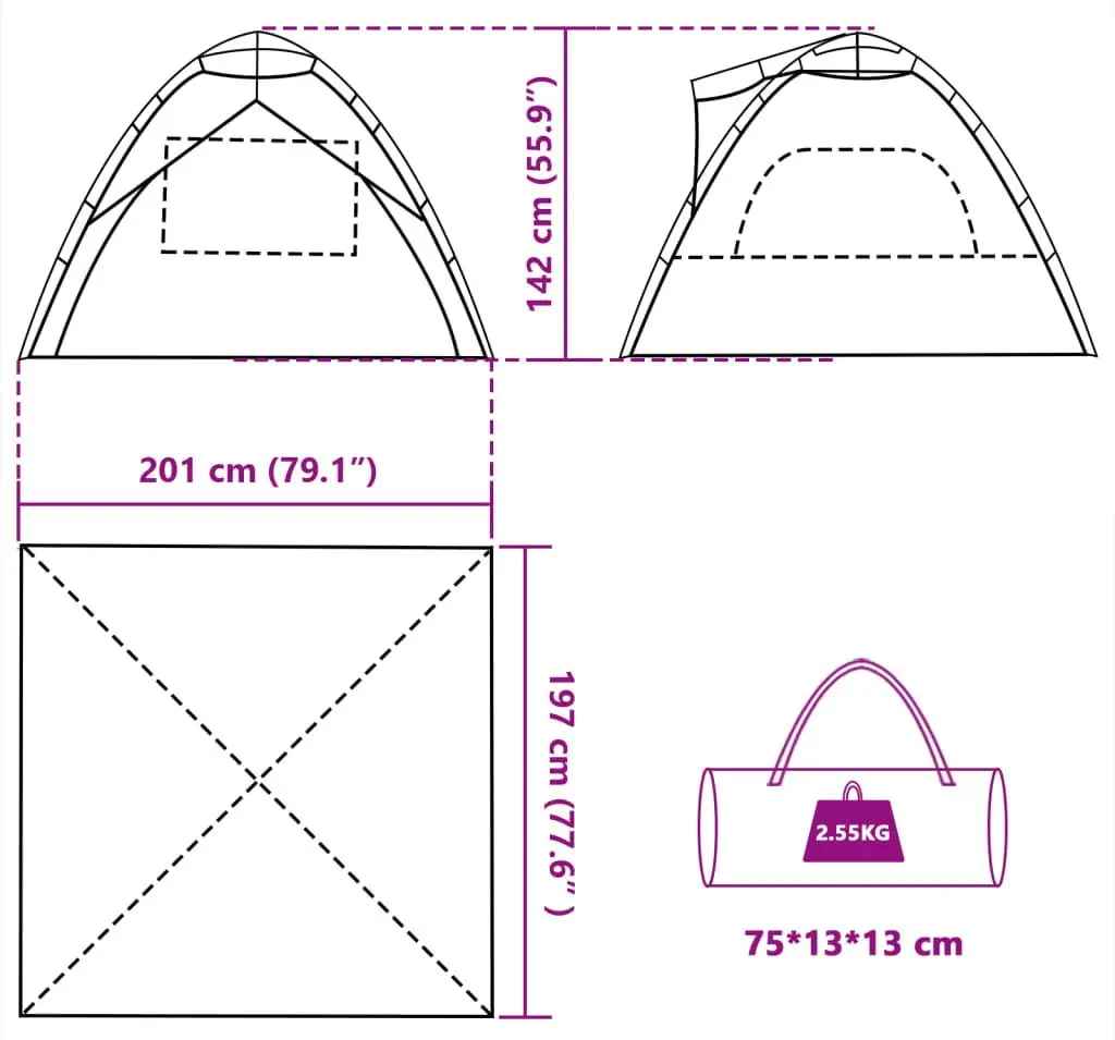Cort VidaXL 4005316 (Grey)