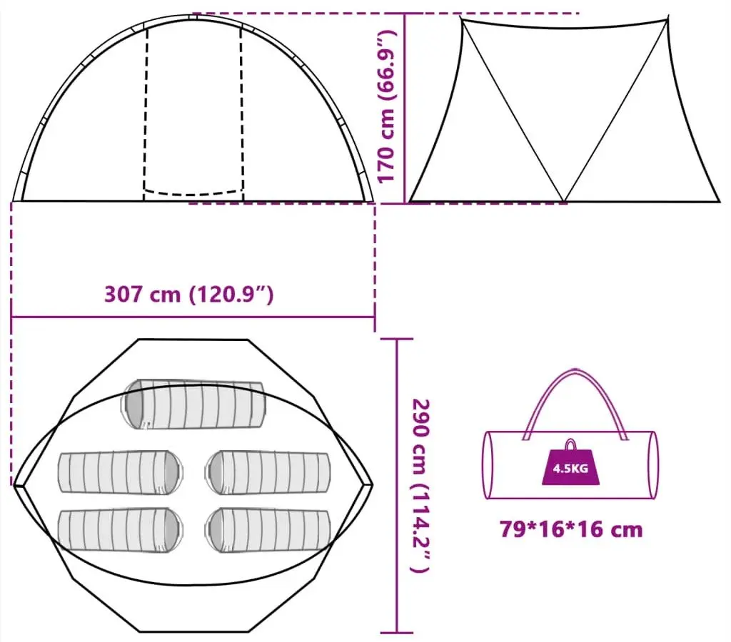 Палатка VidaXL 4005322 (Camouflage)