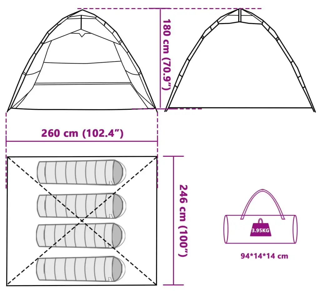 Cort VidaXL 4005325 (Сamouflage)