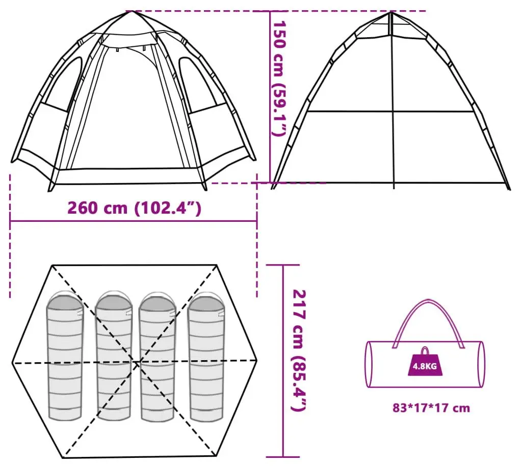 Cort VidaXL 4005332 (Green)