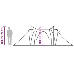 Палатка VidaXL 4009386 (Green/White) Thumb