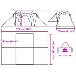 Cort VidaXL 4009387 (Blue/Grey) Thumb