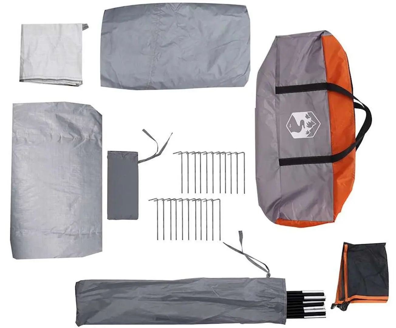 Палатка VidaXL 4009388 (Grey/Orange)