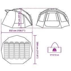 Палатка VidaXL 4009389 (Green) Thumb