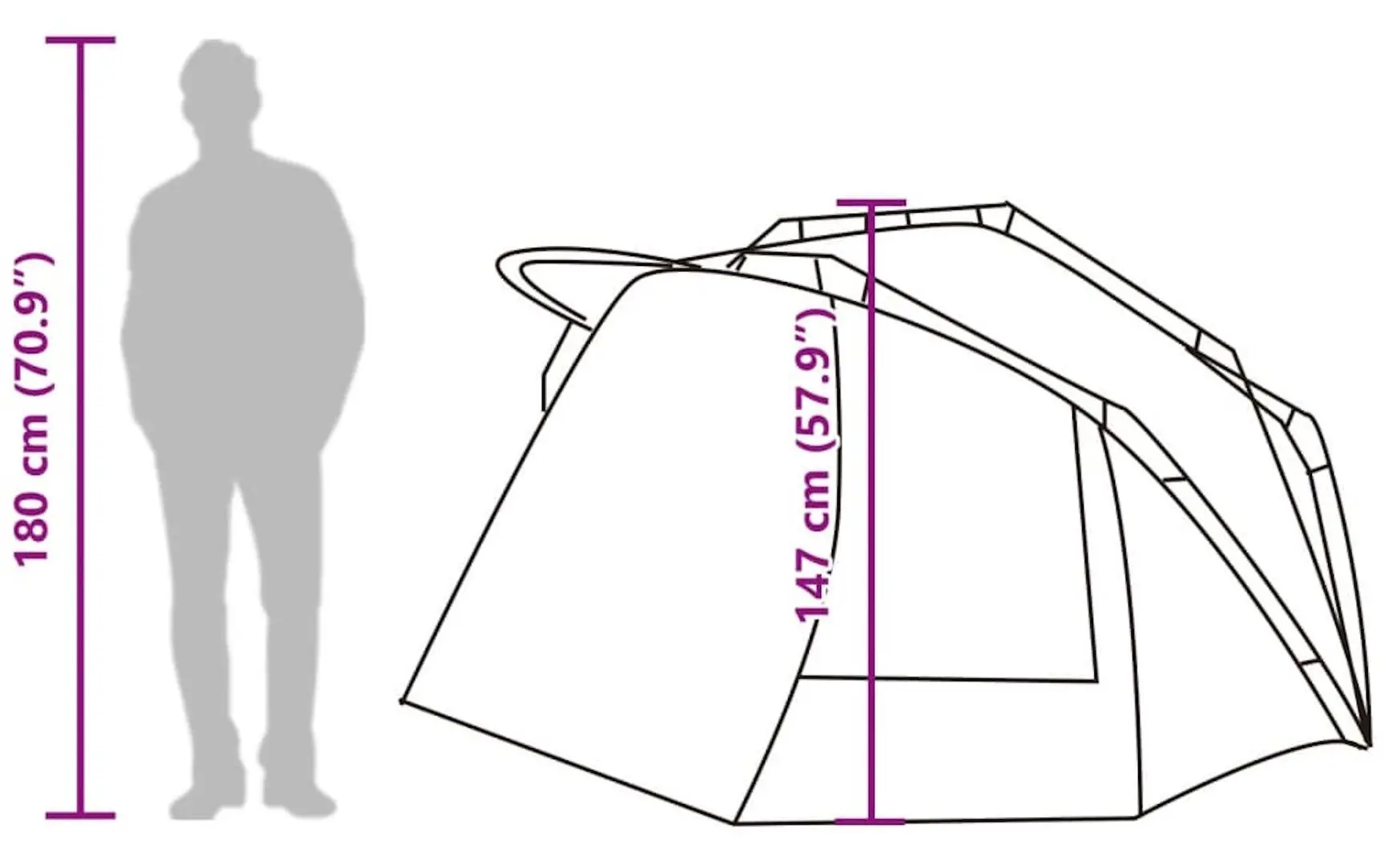 Палатка VidaXL 4009389 (Green)