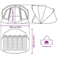 Палатка VidaXL 4009392 (Green Olive) Thumb