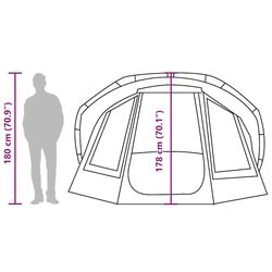 Палатка VidaXL 4009393 (Brown) Thumb