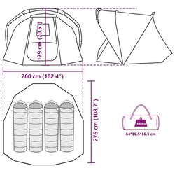 Палатка VidaXL 4009395 (Green Olive) Thumb