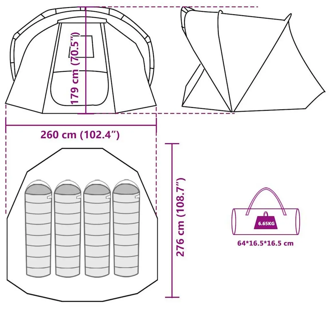 Cort VidaXL 4009397 (Camouflage)