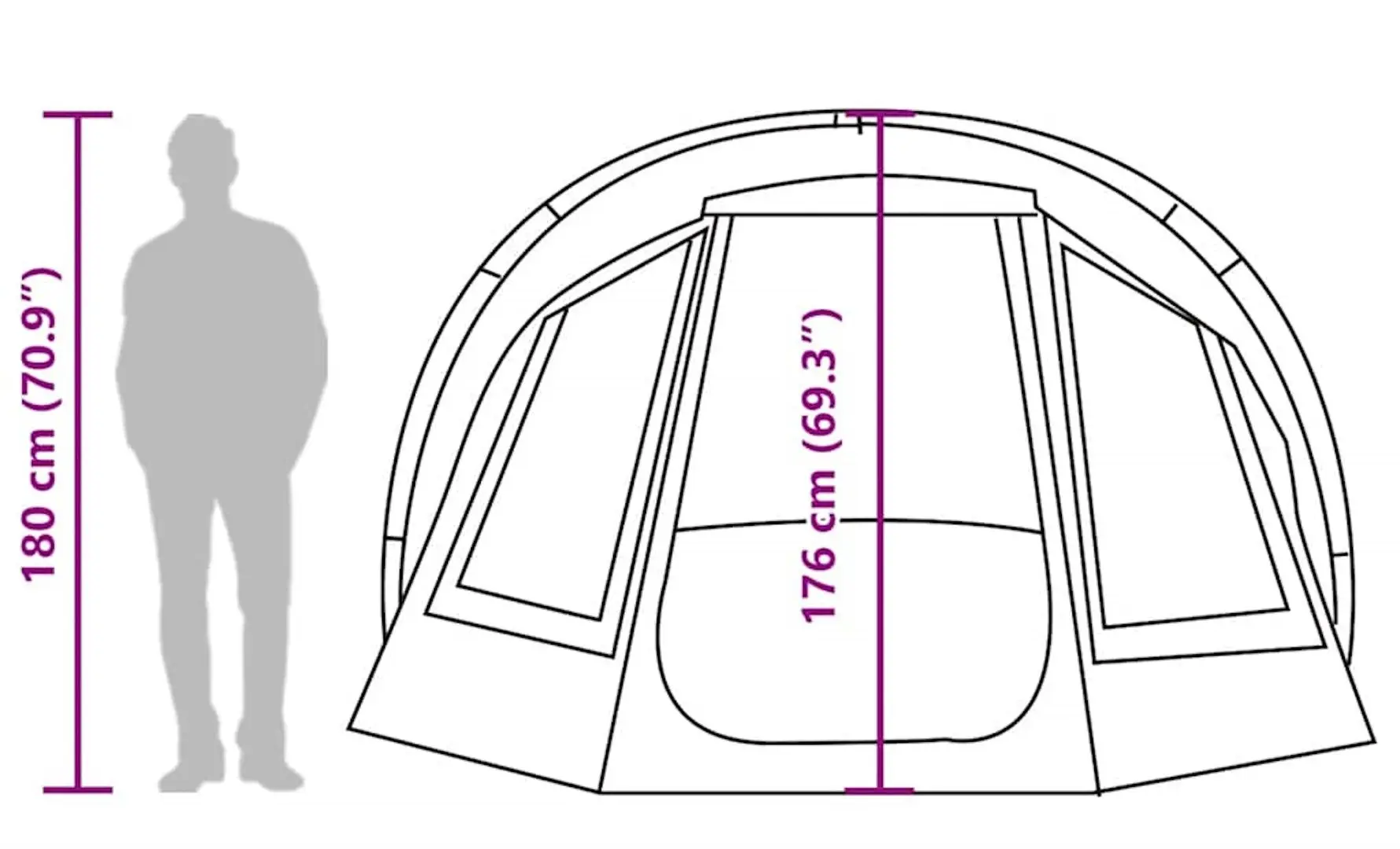 Палатка VidaXL 4009398 (Green Olive)