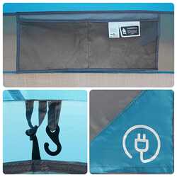 Палатка VidaXL 4009411 (Blue/Grey) Thumb