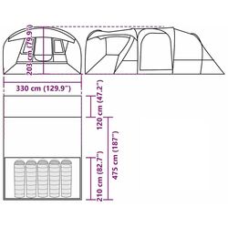 Cort VidaXL 4009425 (Green) Thumb