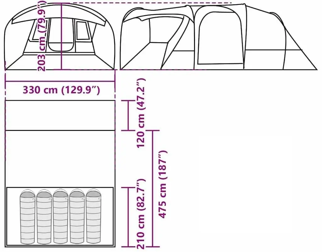 Cort VidaXL 4009425 (Green)