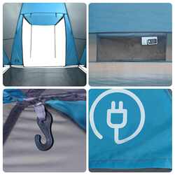 Cort VidaXL 4009429 (Blue/Grey) Thumb