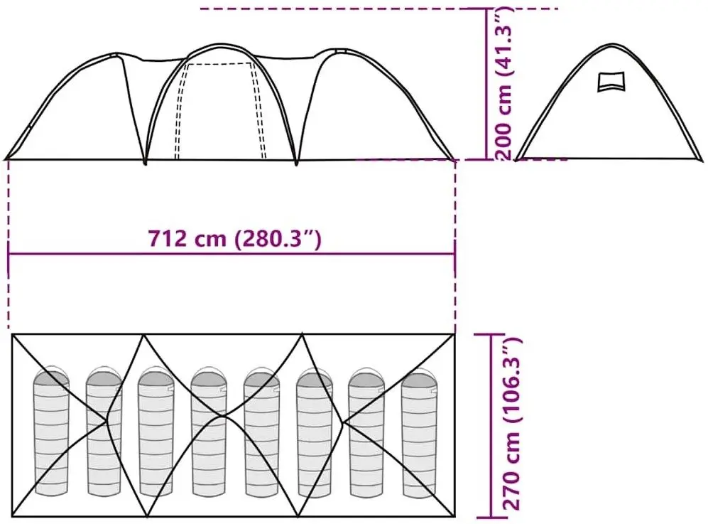 Cort VidaXL 4009430 (Grey/Orange)