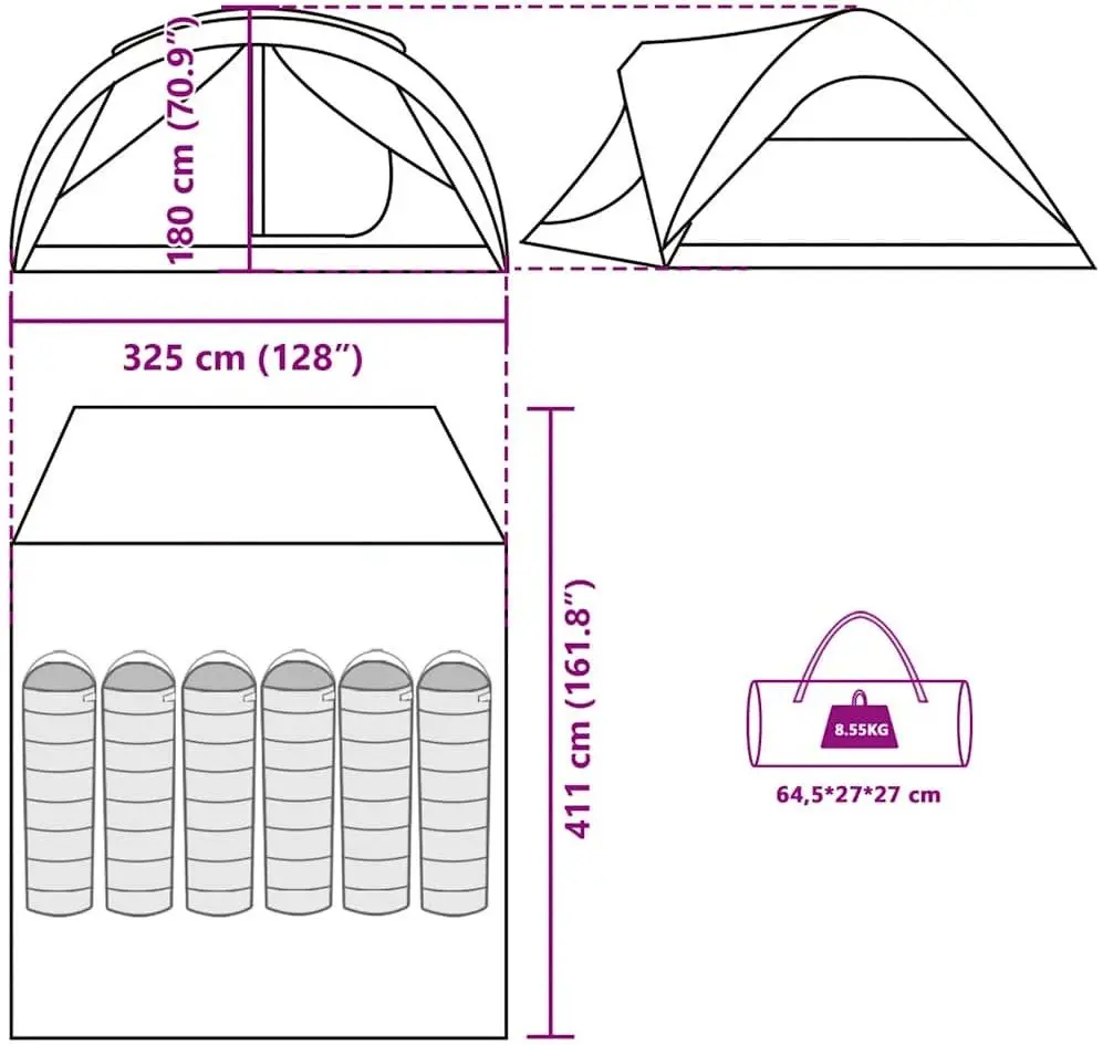 Палатка VidaXL 4009459 (Blue)