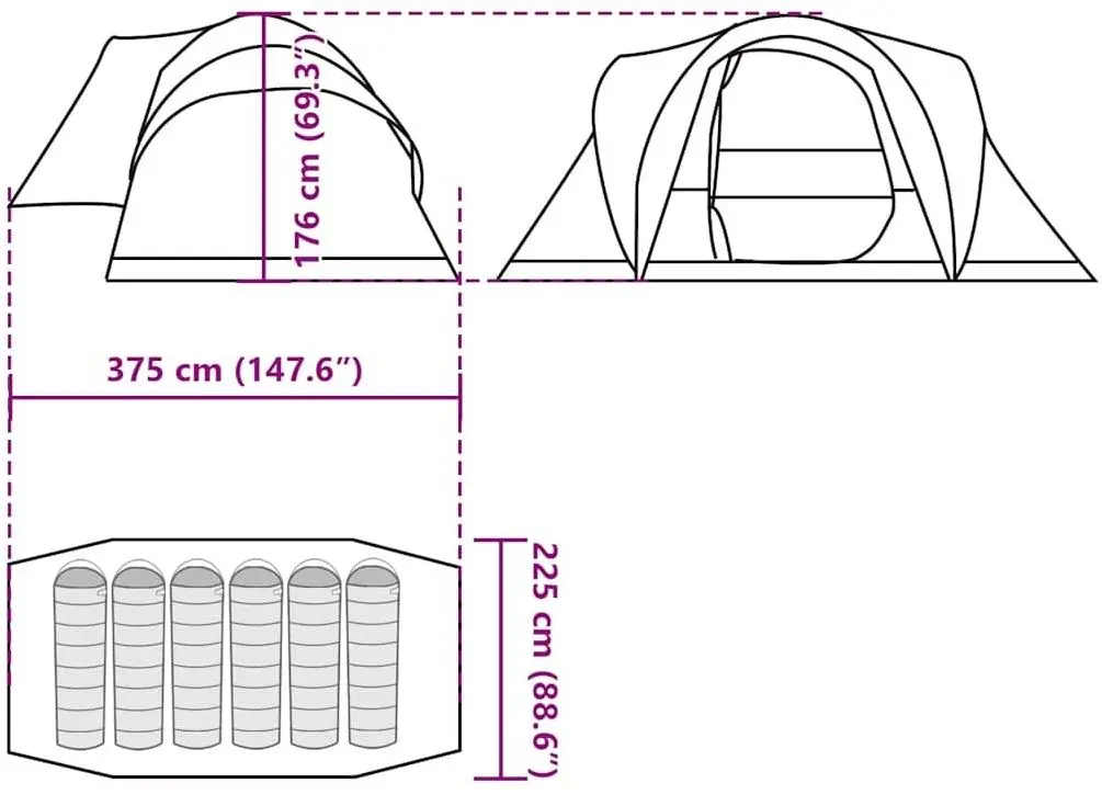 Cort VidaXL 4009461 (Green)