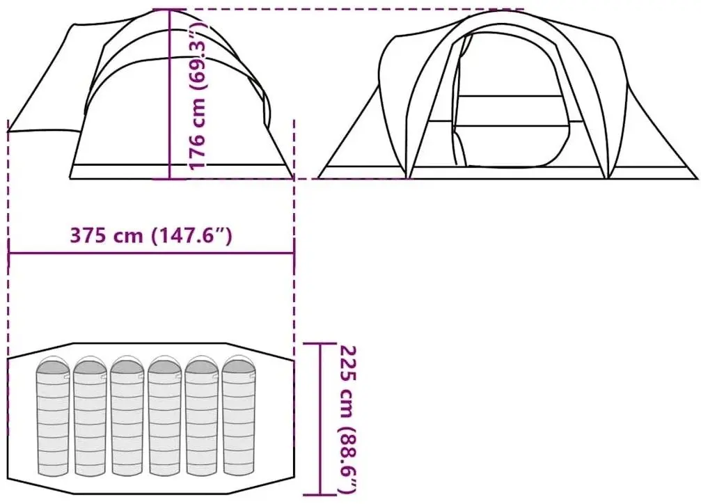 Палатка VidaXL 4009466 (Camouflage)