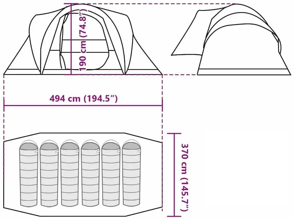 Cort VidaXL 4009468 (Grey/Blue)