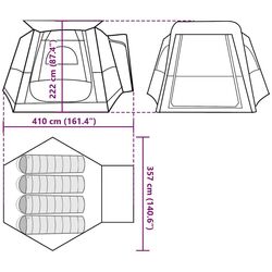 Палатка VidaXL 4009491 (Green) Thumb