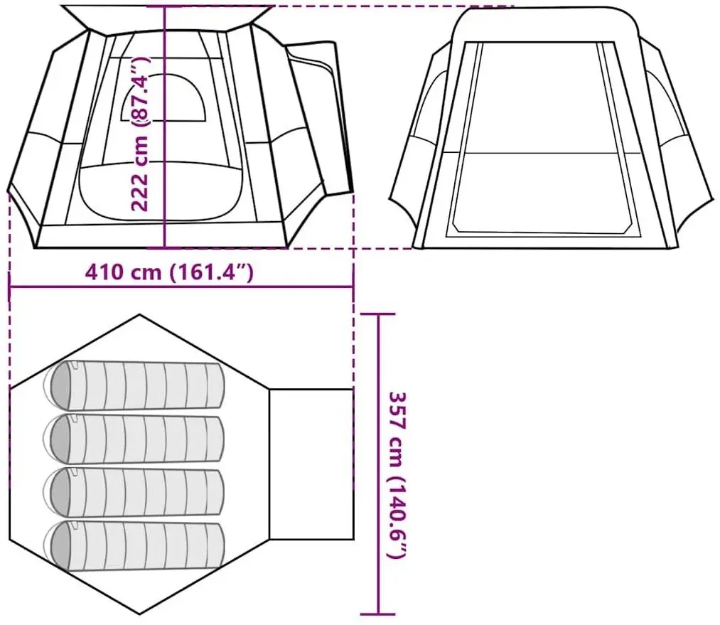 Cort VidaXL 4009493 (Grey/Orange)