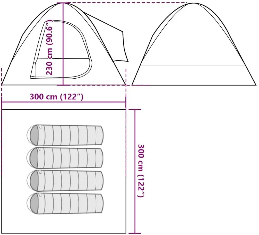Cort VidaXL 4009495 (Blue/Grey)