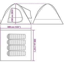 Cort VidaXL 4009496 (Grey/Orange) Thumb
