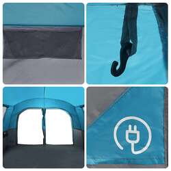 Палатка VidaXL 4009501 (Blue/Grey) Thumb