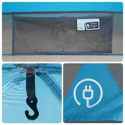 Cort VidaXL 4009507 (Blue) Thumb